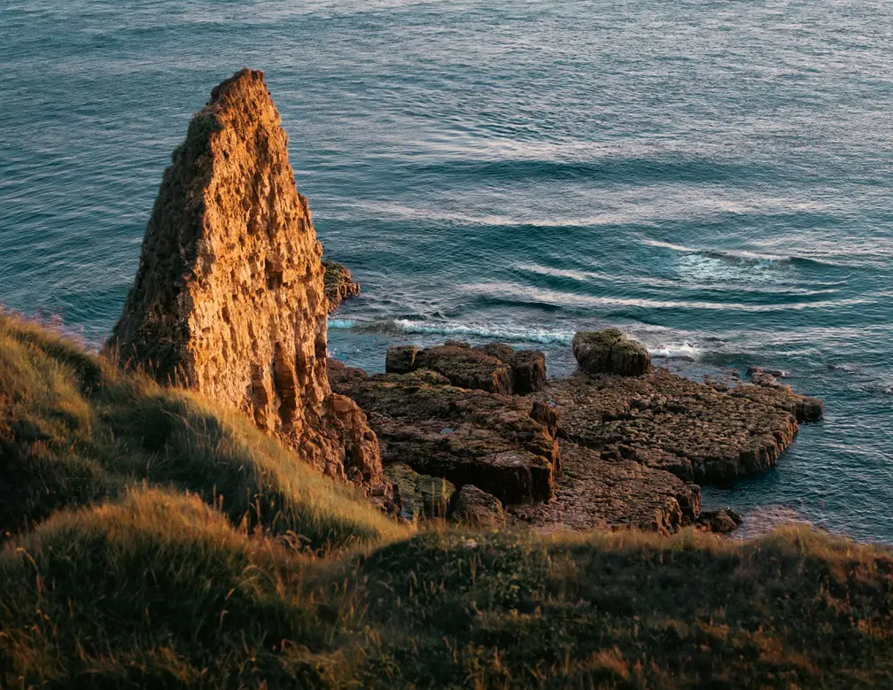 Vue sur la pointe du Hoc